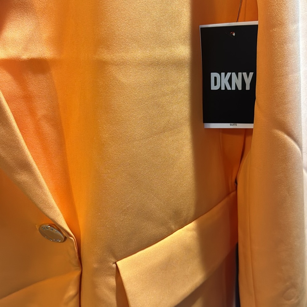 NWT DKNY Golden Orange Blazer Size 15 - Picture 3 of 8